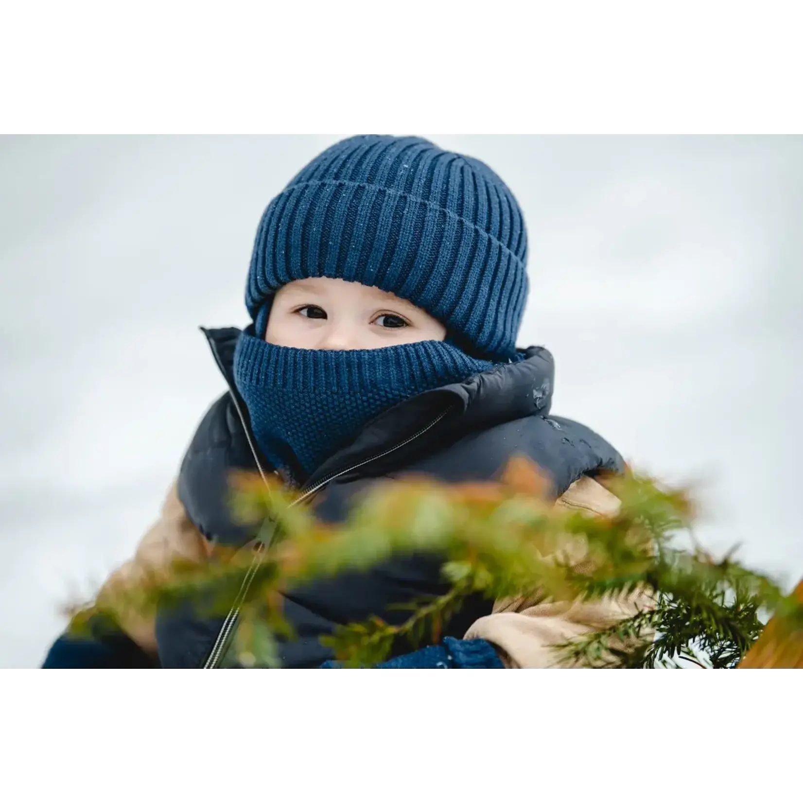 Calikids CALIKIDS - Tuque doublée en tricot doux - bleu