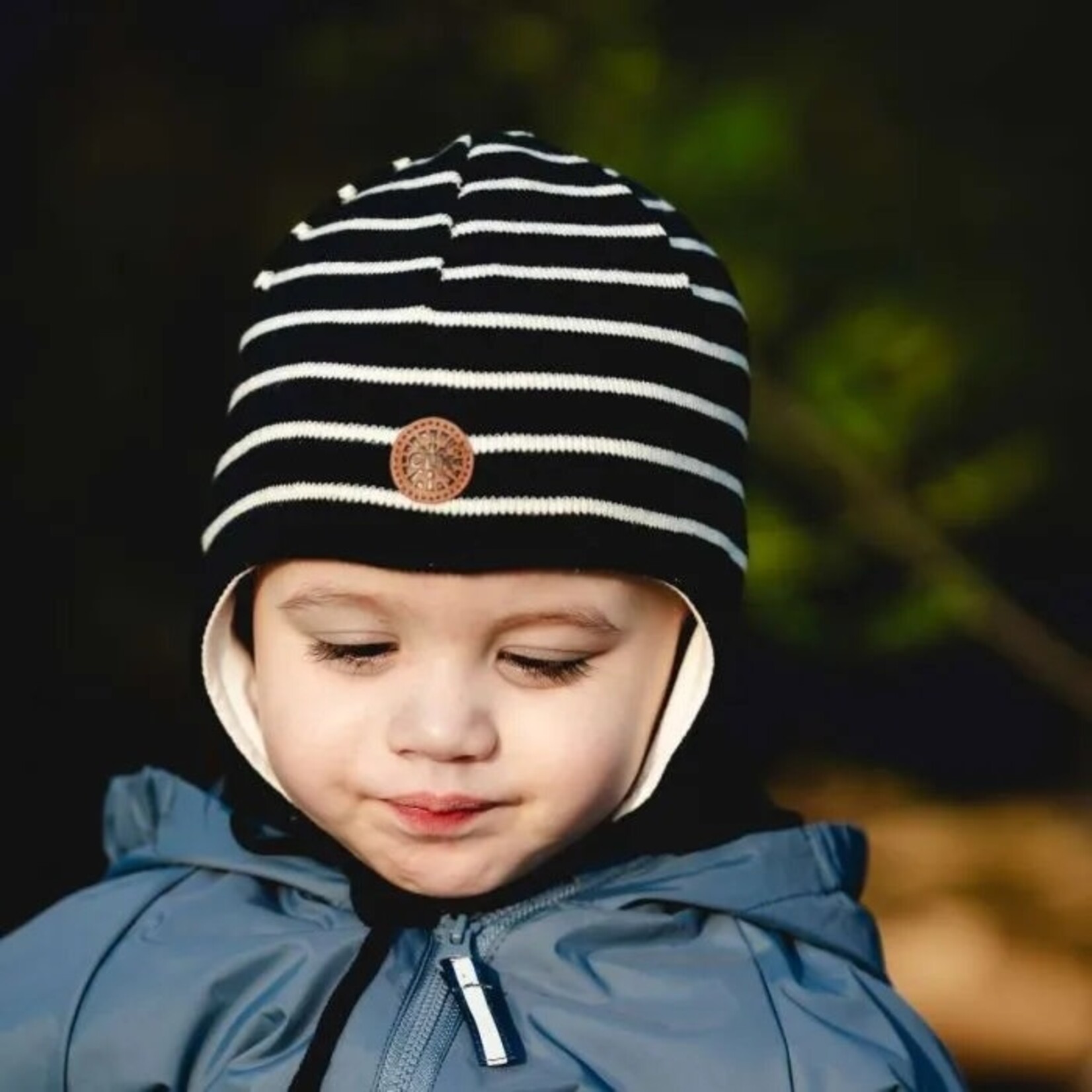 Calikids CALIKIDS - Tuque mi-saison avec cache-oreilles - Bleu marine