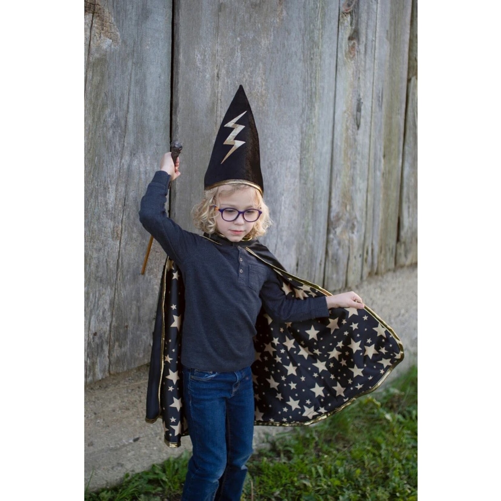 Great Pretenders GREAT PRETENDERS - Reversible Wizard Cape and Hat (4-6 years)