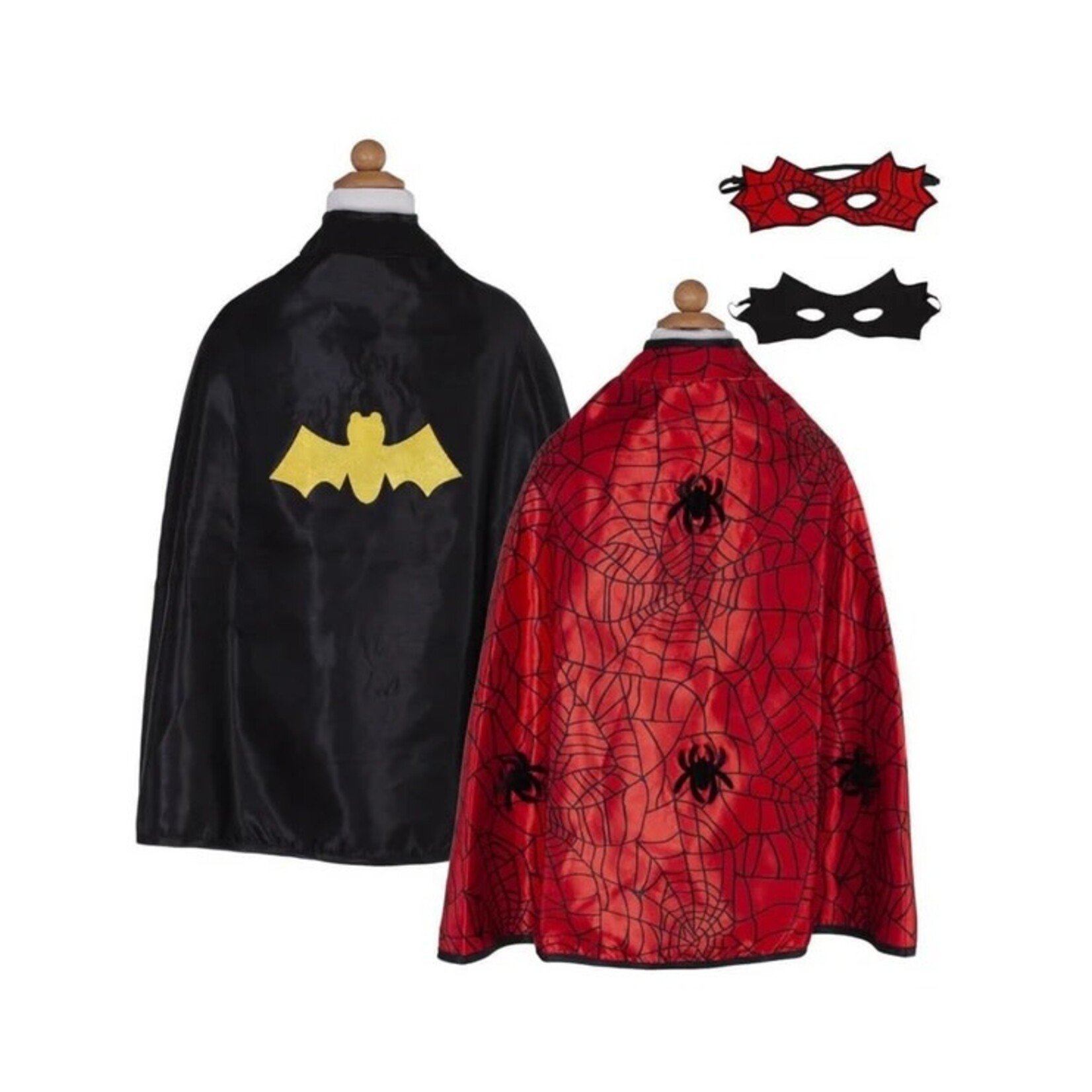 Great Pretenders GREAT PRETENDERS - Reversible Spider Bat Cape and Mask (3-4 years)