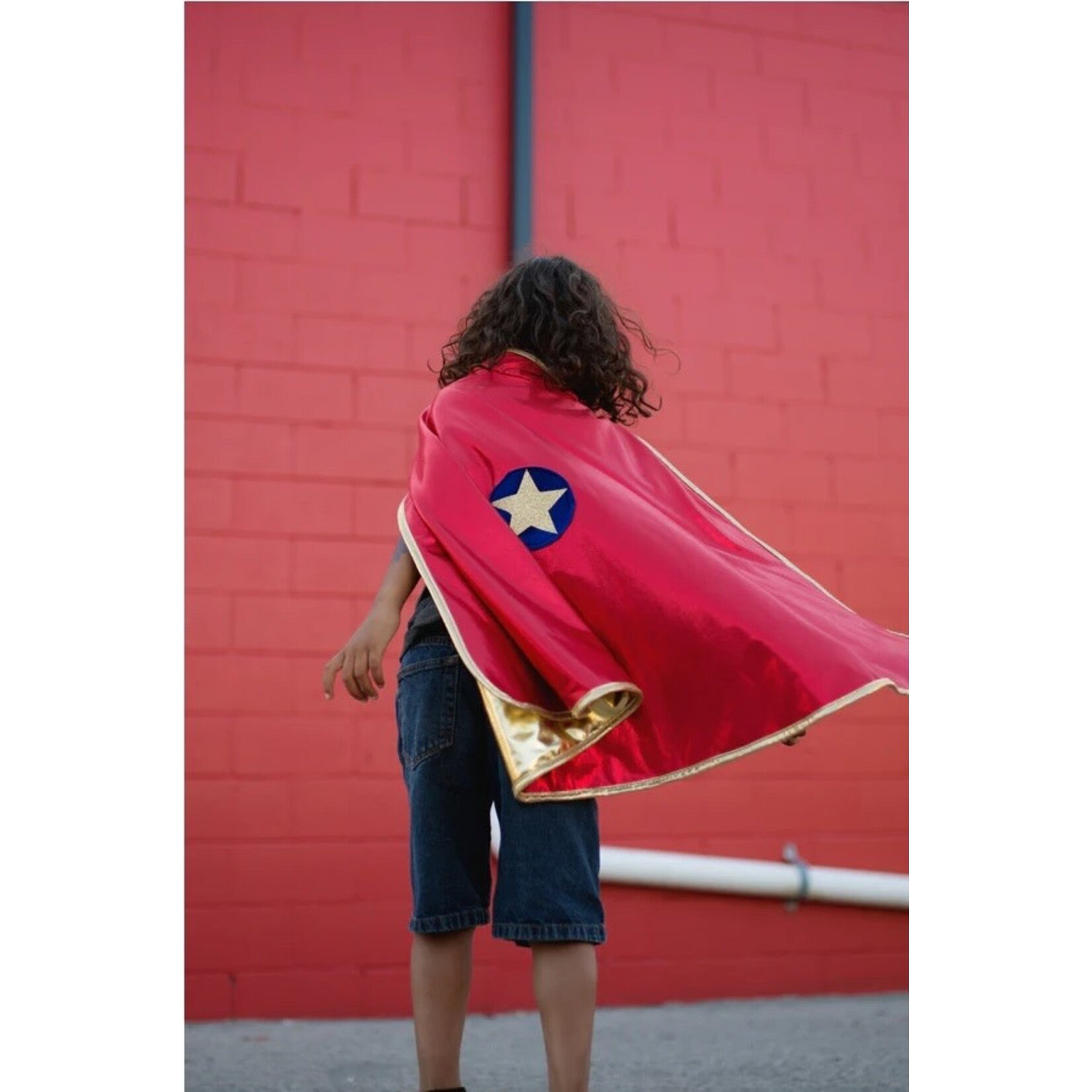 Great Pretenders GREAT PRETENDERS - Gold and Red Reversible Wonder Cape