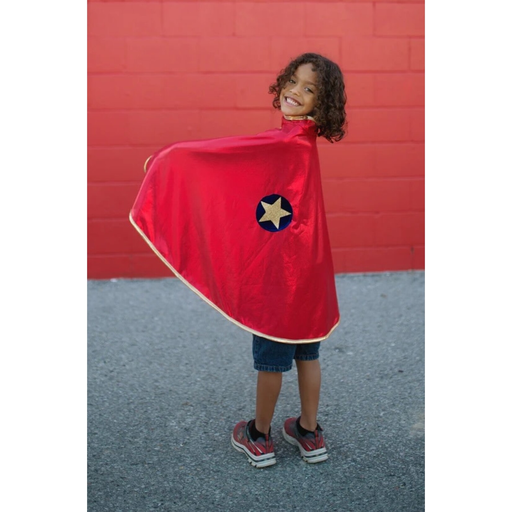 Great Pretenders GREAT PRETENDERS - Gold and Red Reversible Wonder Cape