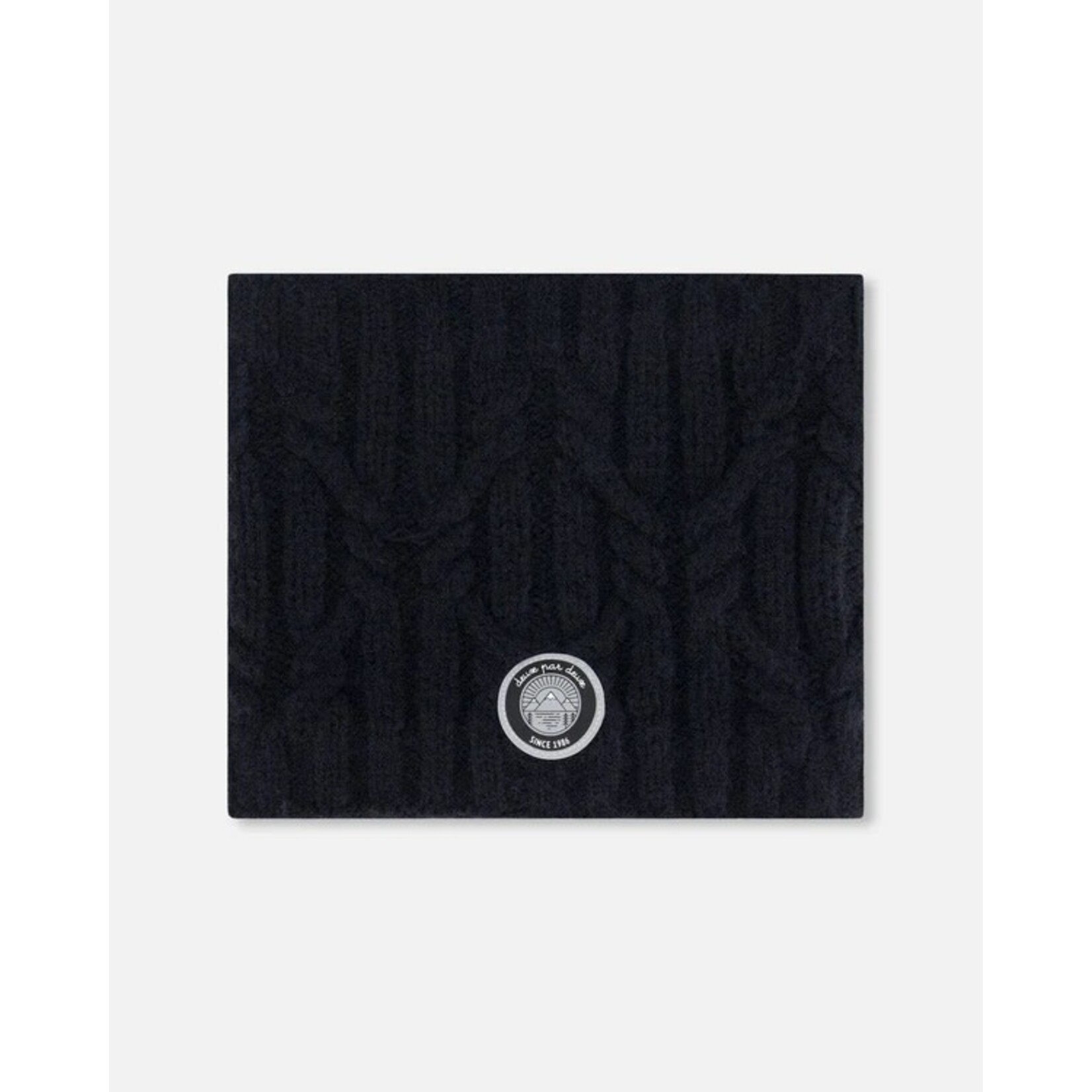 Deux par Deux DEUX PAR DEUX - Knitted neck warmer 'Charcoal black'