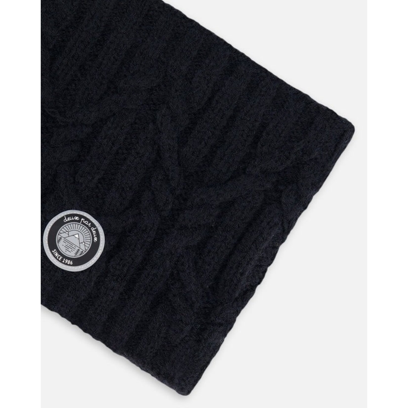 Deux par Deux DEUX PAR DEUX - Knitted neck warmer 'Charcoal black'