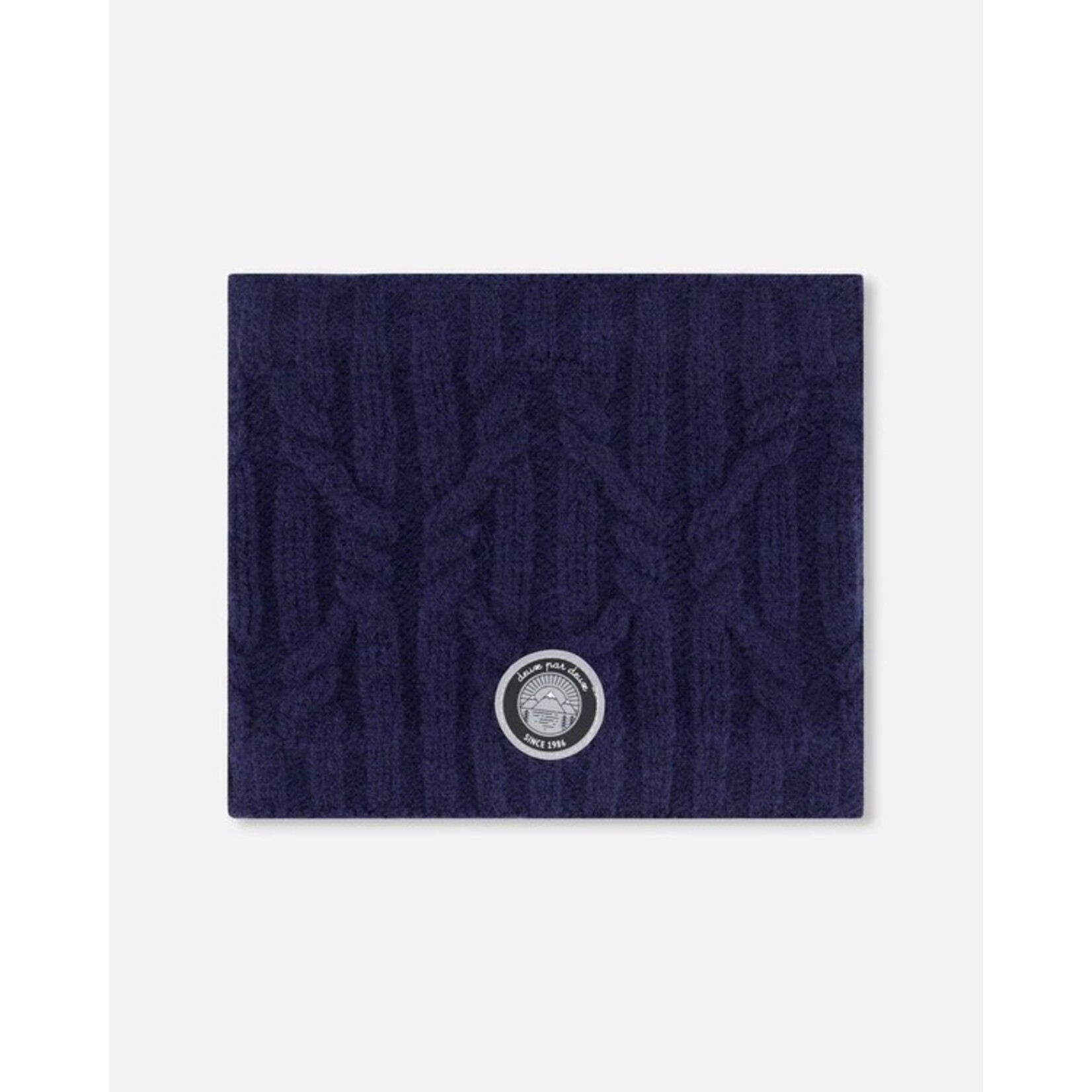 Deux par Deux DEUX PAR DEUX - 'Navy Blue' Knitted Neck Warmer