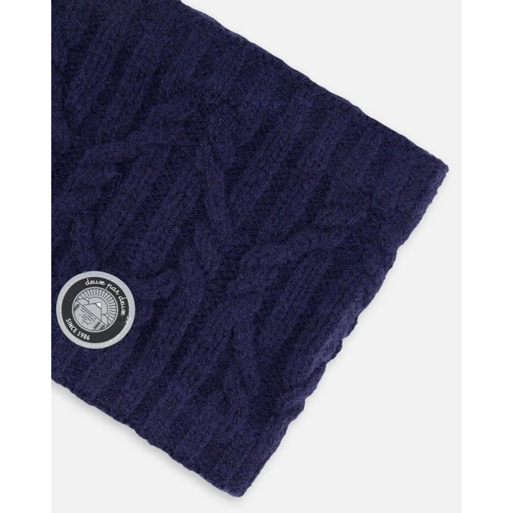Deux par Deux DEUX PAR DEUX - 'Navy Blue' Knitted Neck Warmer