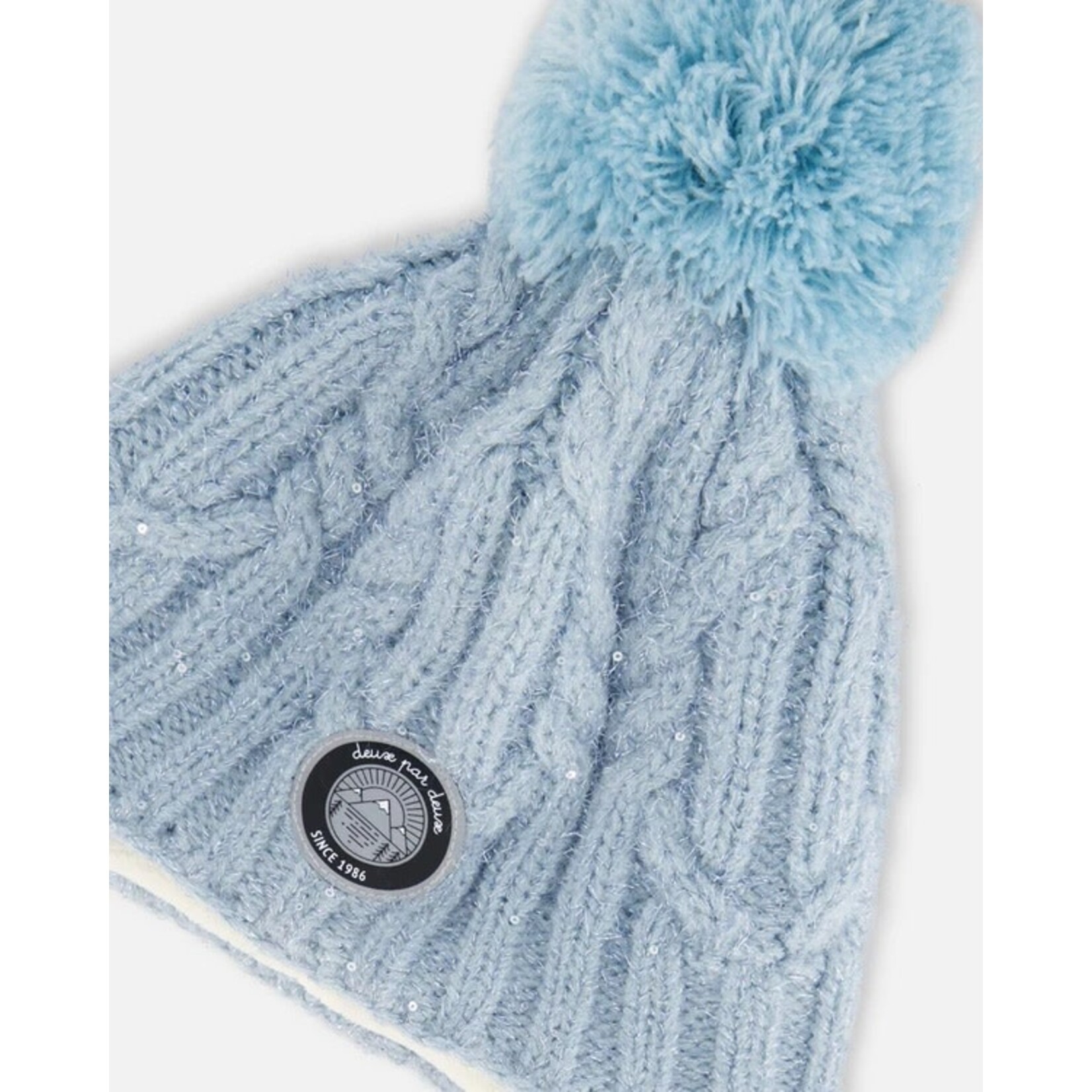 Deux par Deux DEUX PAR DEUX - Peruvian Knit Hat - Air Blue