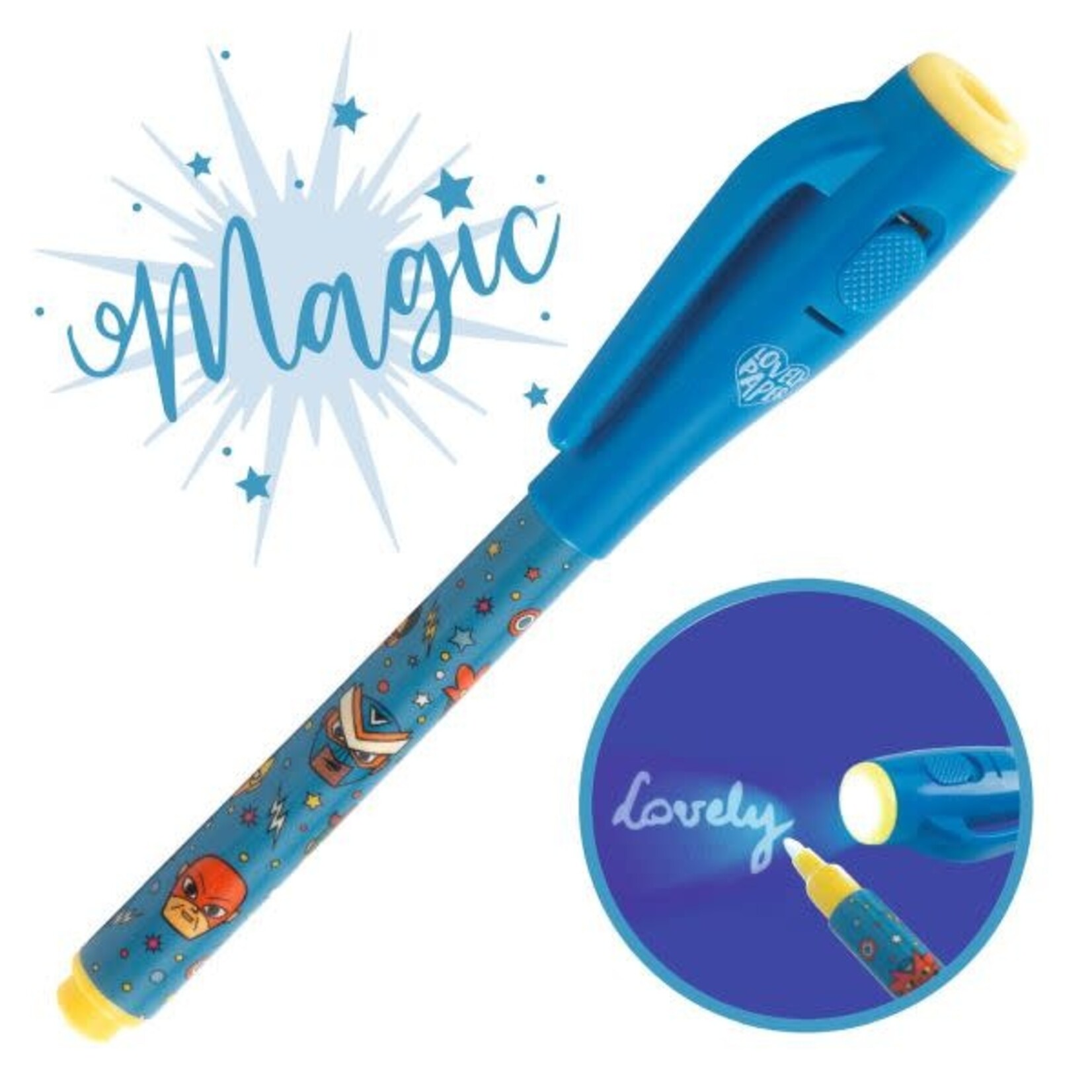 Djeco DJECO - Magic Pen with superhero print 'Ben'