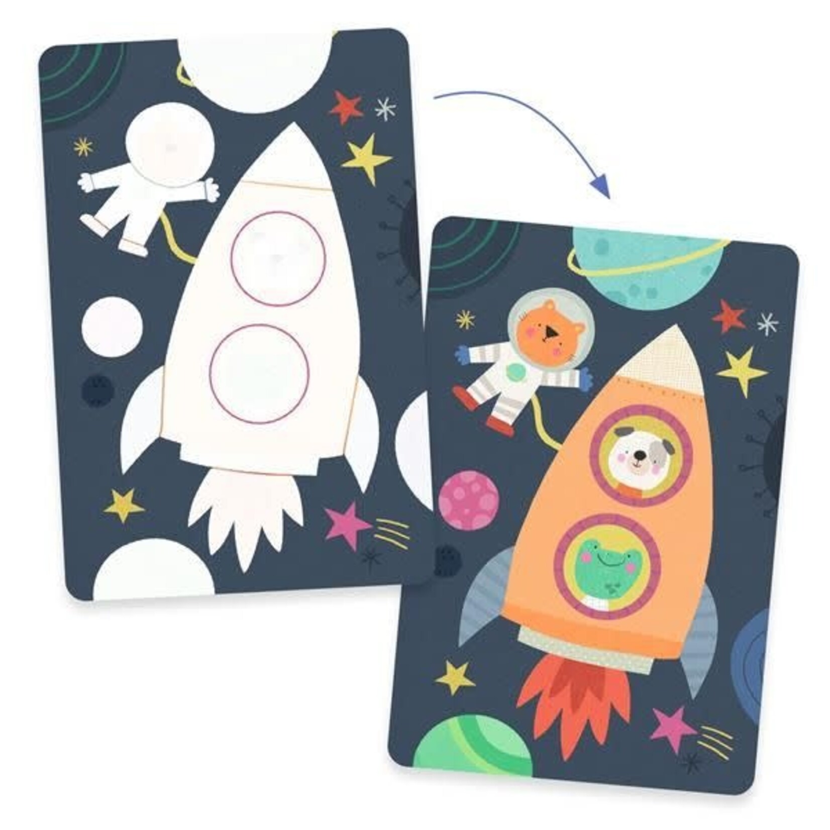 Djeco DJECO - Coloriages magiques à l'eau 'En route'