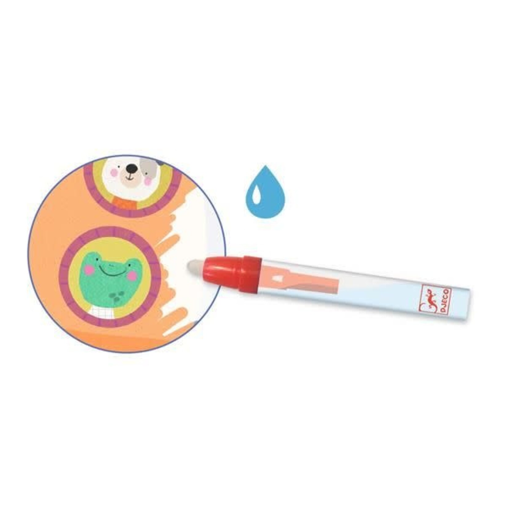 Djeco DJECO - Coloriages magiques à l'eau 'En route'