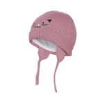 Kombi KOMBI - Tuque/Bonnet d'hiver pour bébé avec oreilles 'Chat - vieux rose'
