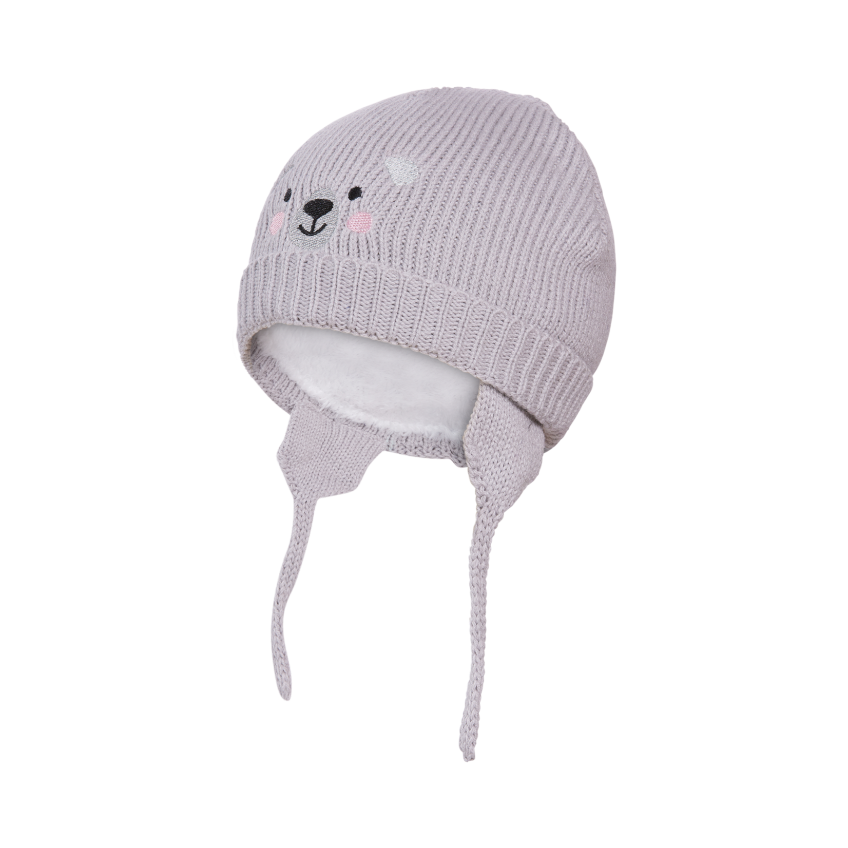 Kombi KOMBI - Tuque/Bonnet d'hiver pour bébé avec oreilles 'Ours - platinum'