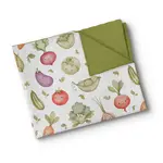 Olé Oops OOPS - Minky Baby Blanket - Smily vegetables