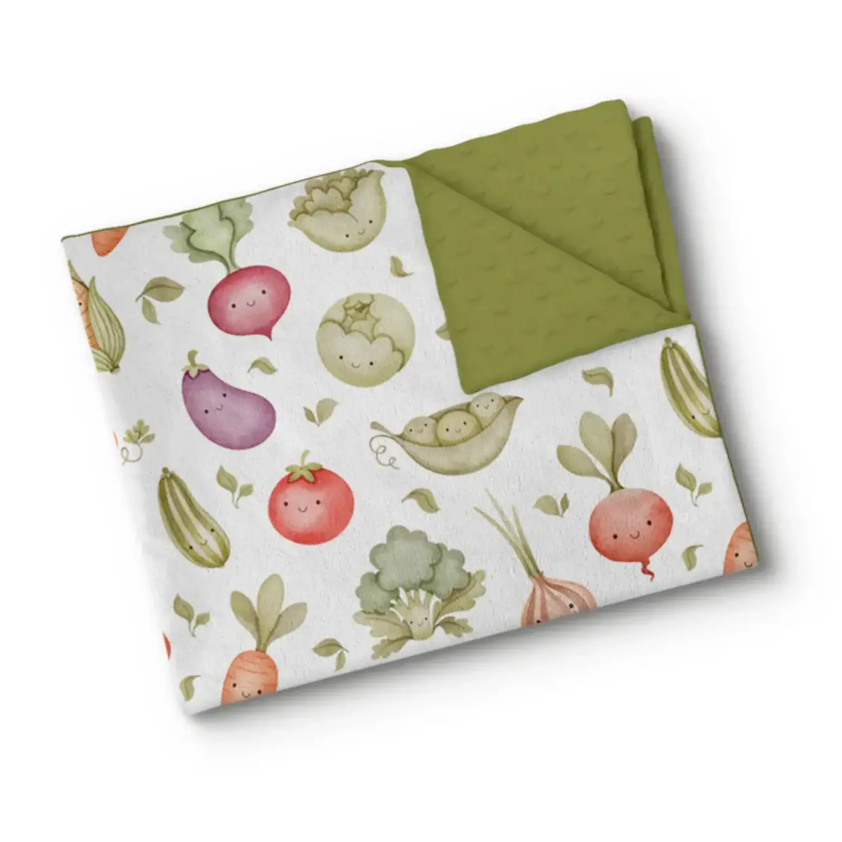 Olé Oops OLÉ OOPS - Couverture de Minky - Légumes sourires