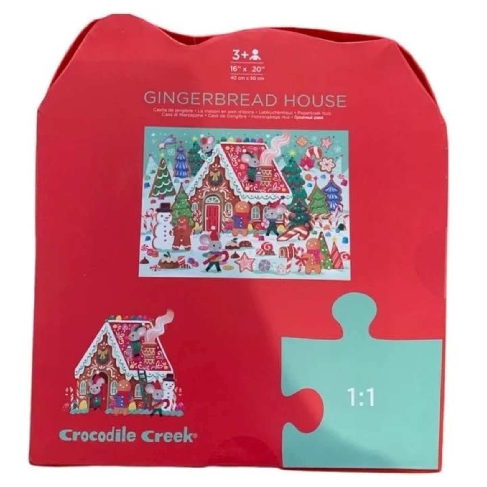 Crocodile Creek CROCODILE CREEK - Gingerbread House Floor Puzzle - 36 pieces
