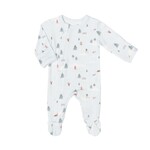 Coccoli COCCOLI - Light blue baby modal pyjama - Winter scene