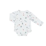 Coccoli COCCOLI - Light blue longsleeve onesie with winter scene