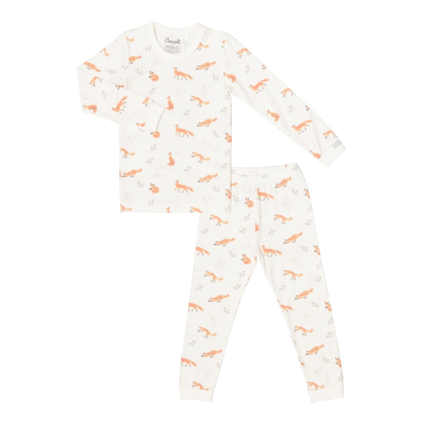 COCCOLI Two piece modal pyjama with allover fox print La Culotte a l Envers