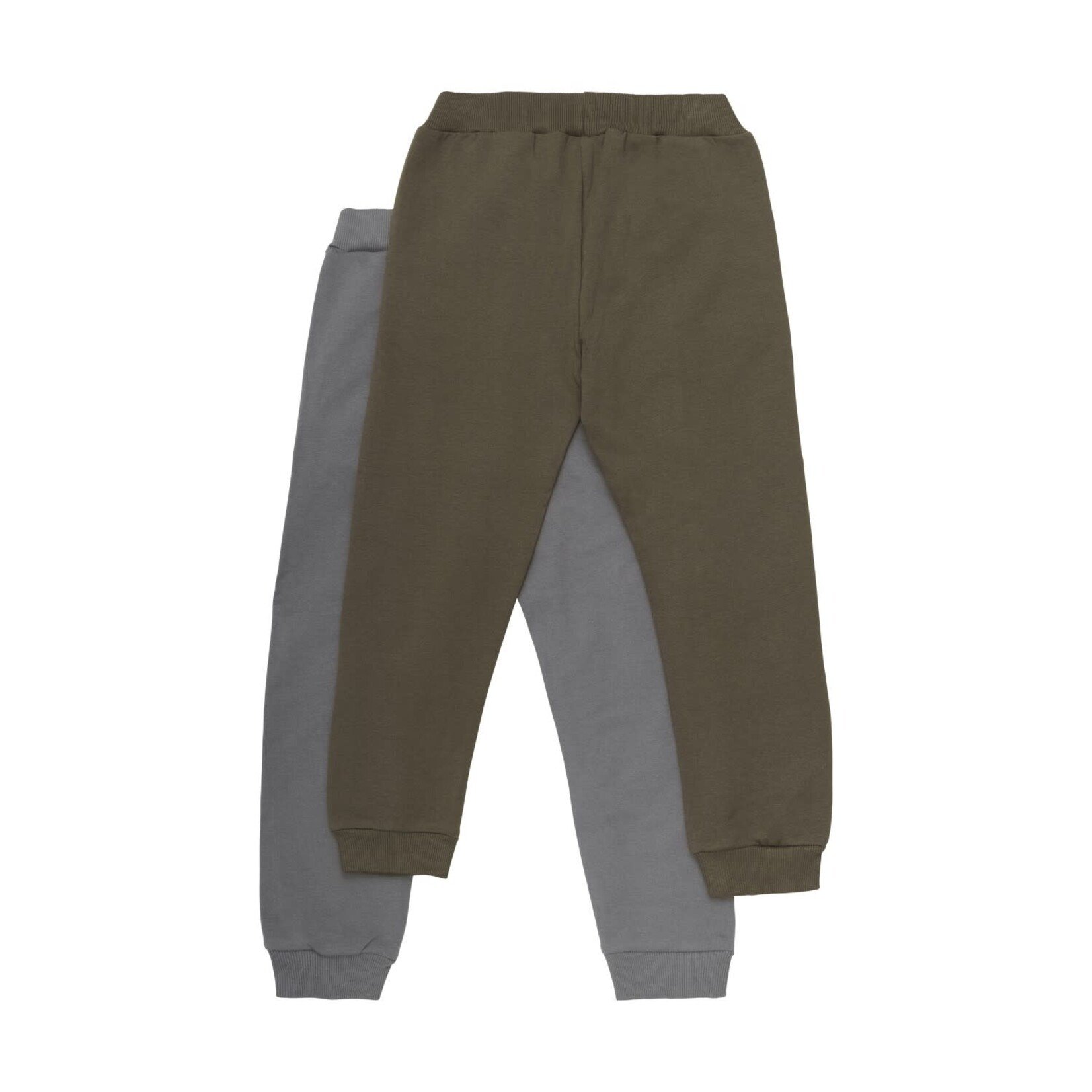 Minymo MINYMO - Ensemble de 2 pantalons jogging en coton biologique gris asphalt et brun chocolat