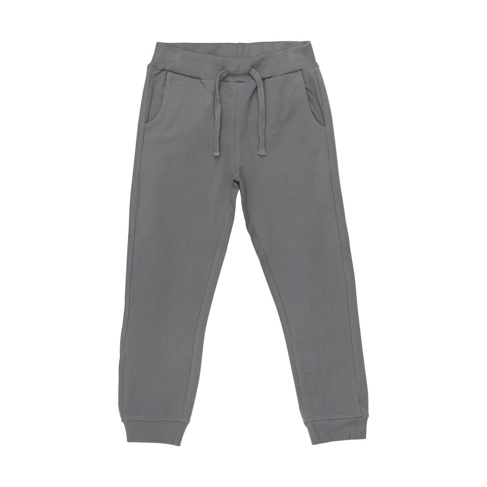 Minymo MINYMO - Ensemble de 2 pantalons jogging en coton biologique gris asphalt et brun chocolat