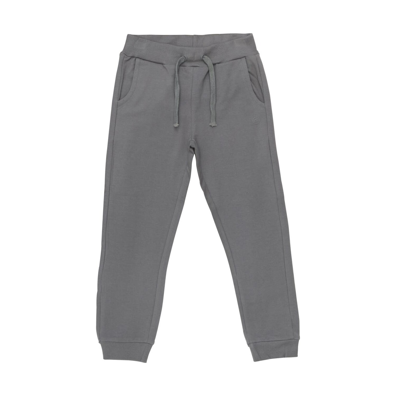 Minymo MINYMO - Ensemble de 2 pantalons jogging en coton biologique gris asphalt et brun chocolat