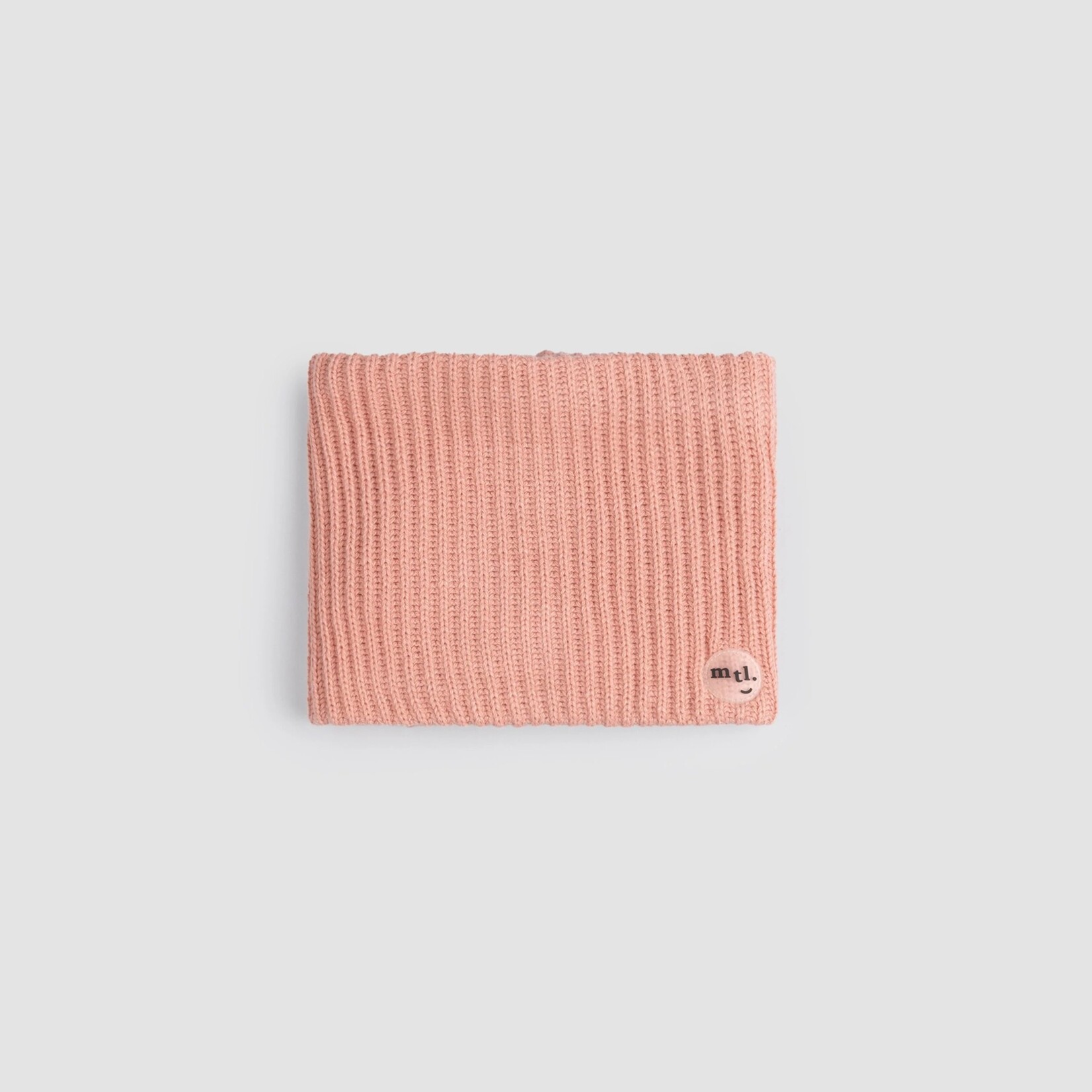 Miles the label MILES THE LABEL - Pink Ribbed Neck Warmer