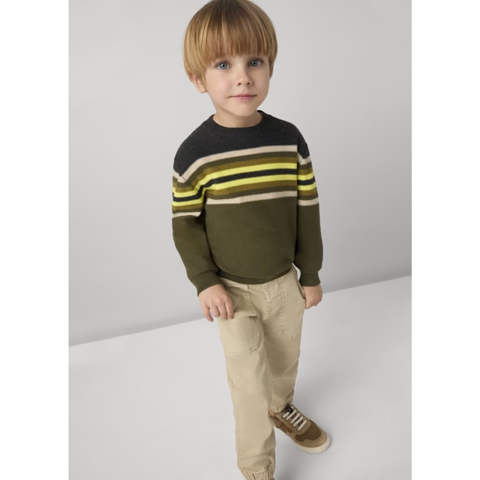 Mayoral MAYORAL - Sand-coloured canvas skater pants -  Albeiro