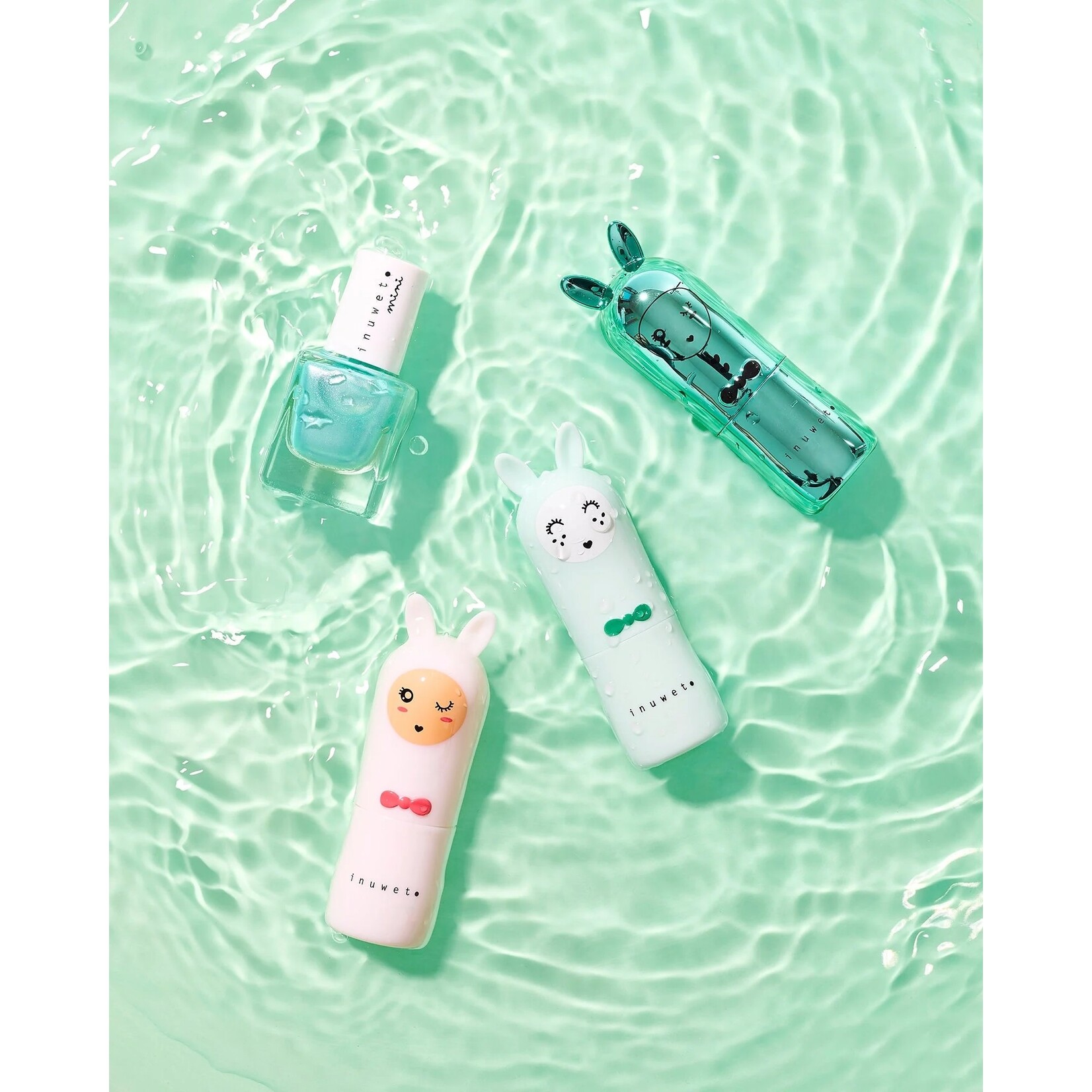INUWET - Duo baume & vernis pour enfants - Étoiles 'Barbe à papa'