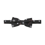 Minymo MINYMO - Navy blue bow tie with snowflake and candy cane print