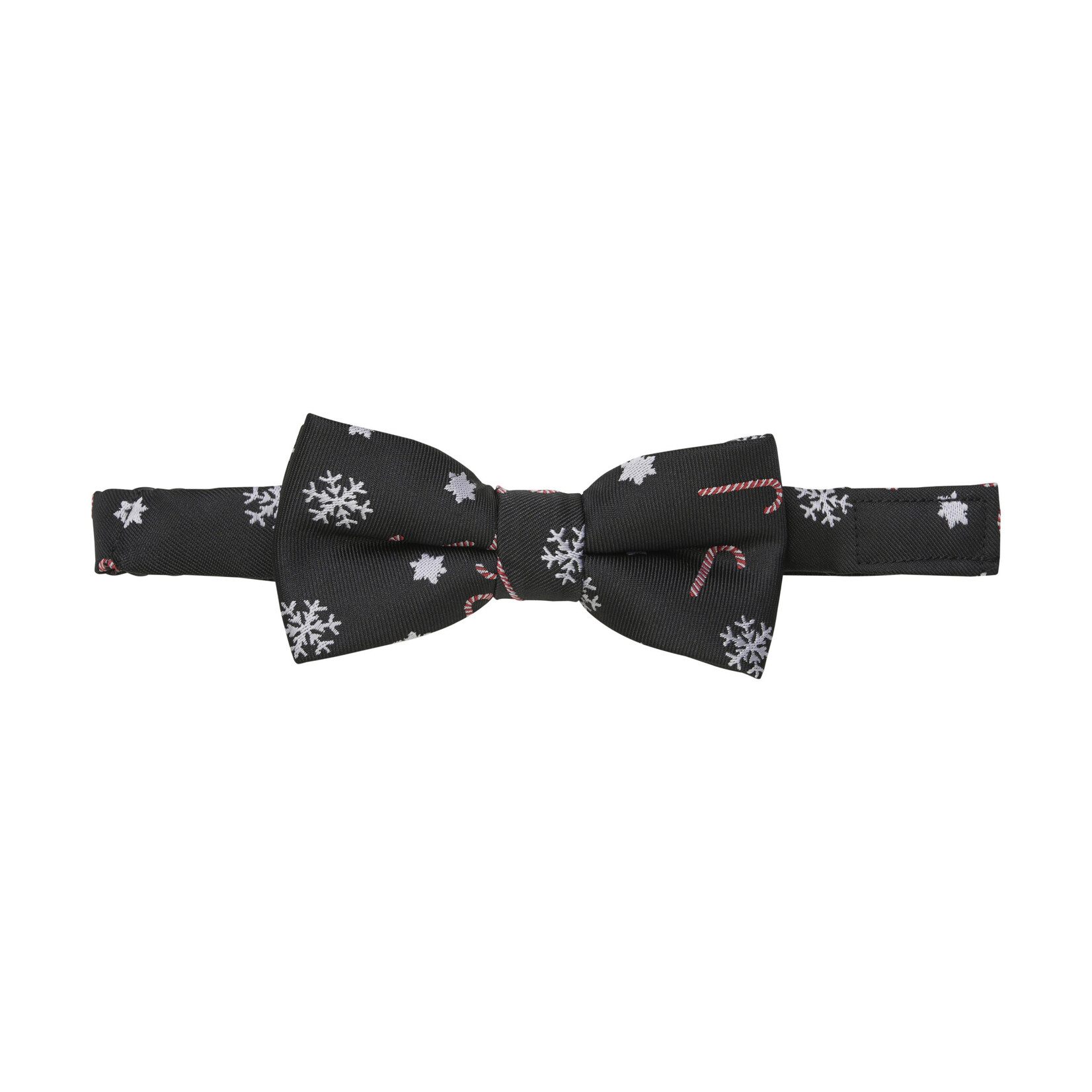 Minymo MINYMO - Noeud papillon bleu marine avec imprimé de flocons de neige et cannes de bonbon