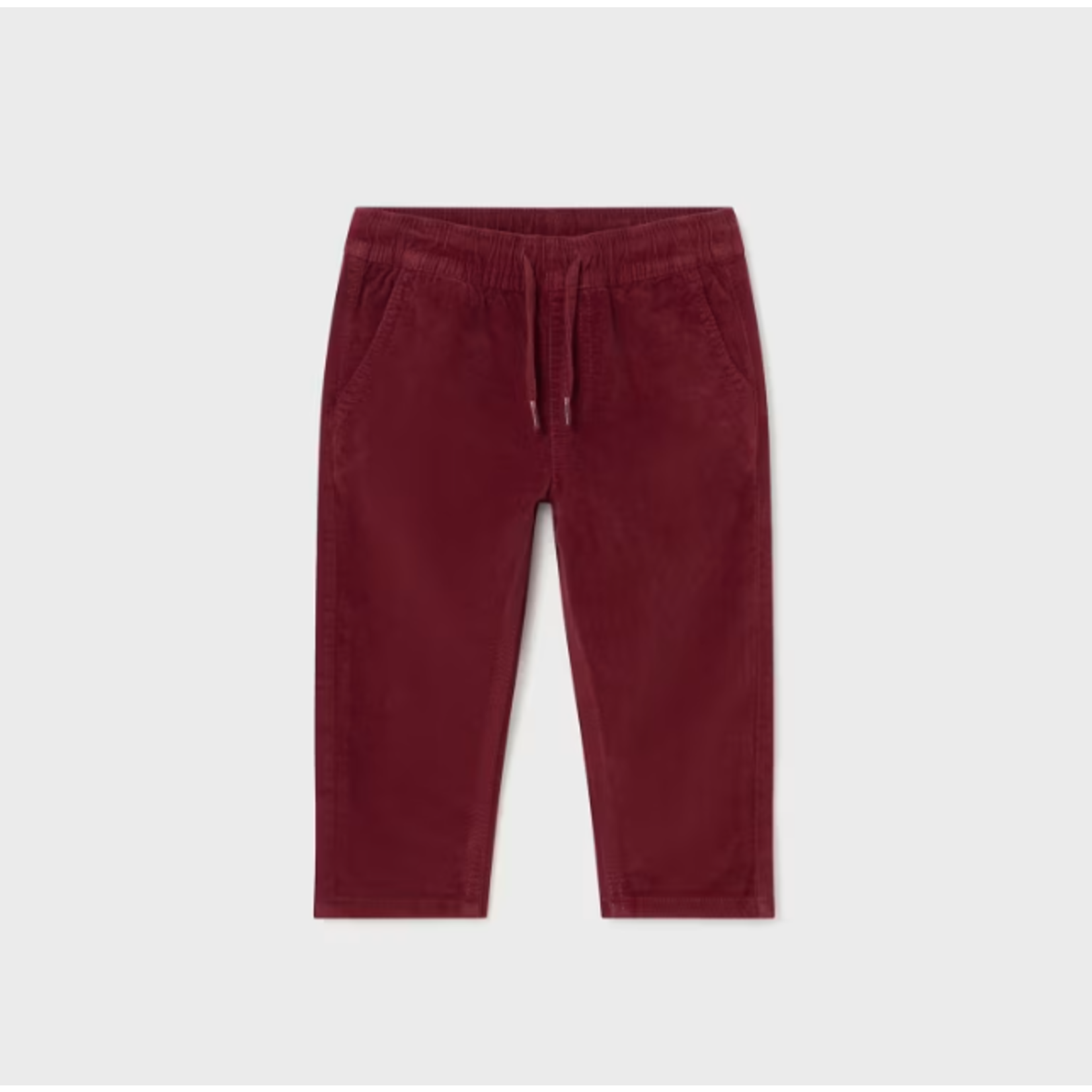 Mayoral MAYORAL - Baby raspberry jogger pants in micro-corduroy