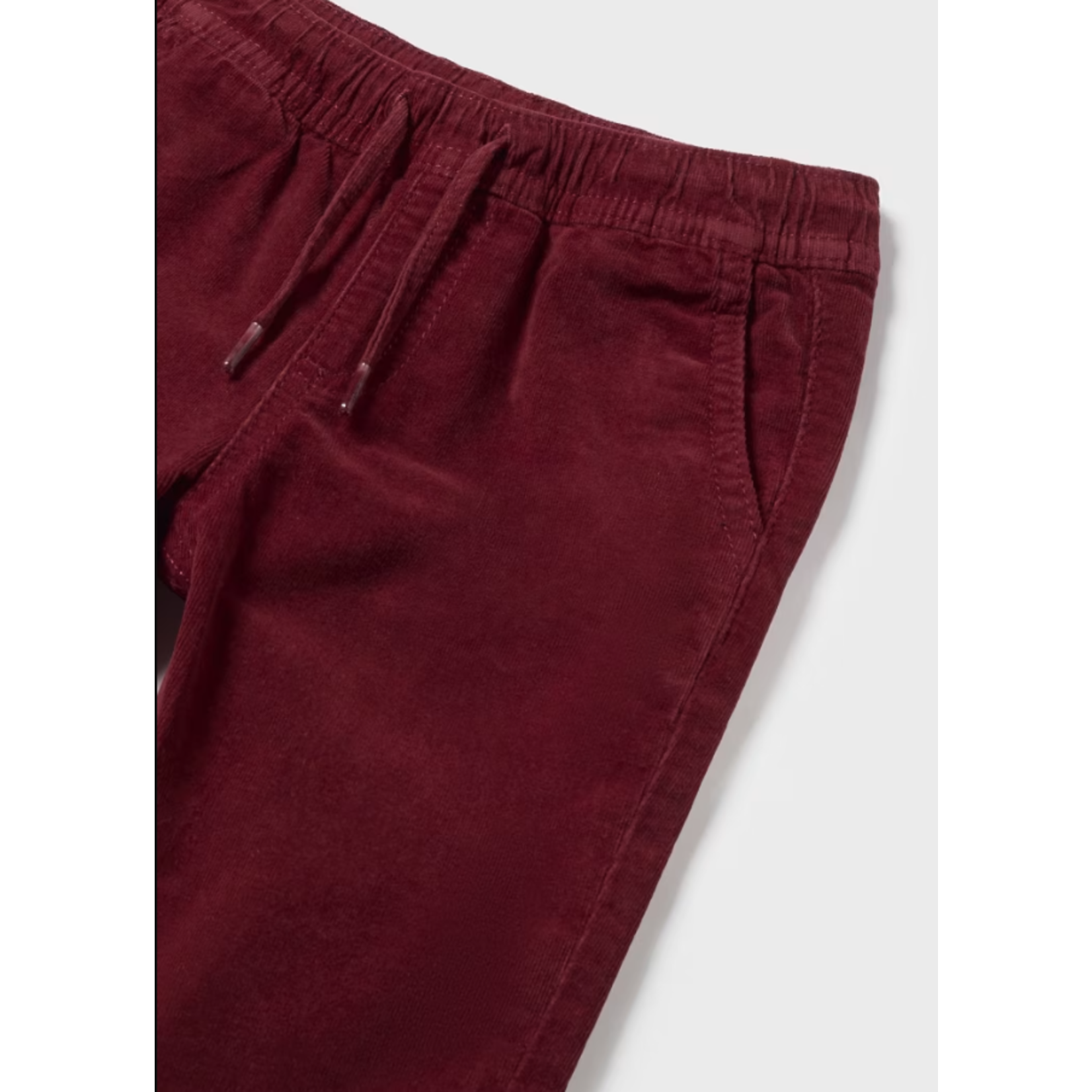 Mayoral MAYORAL - Baby raspberry jogger pants in micro-corduroy