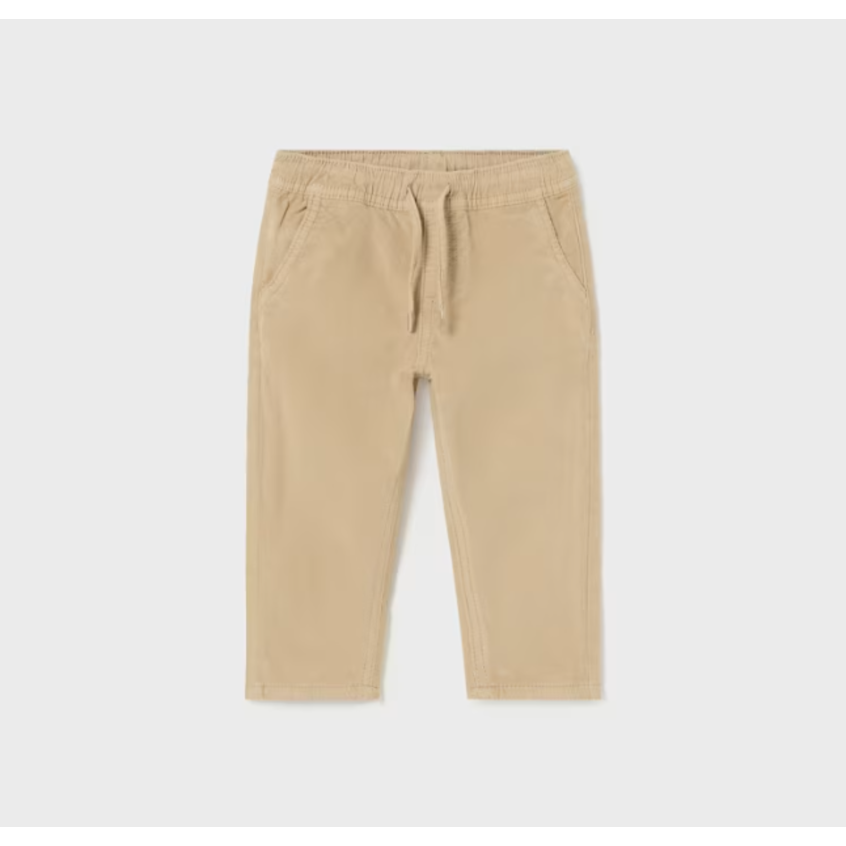 Mayoral MAYORAL - Baby almond jogger pants in micro-corduroy
