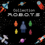 ART-EN-CIEL - Box of handmade crayons 'Robots'