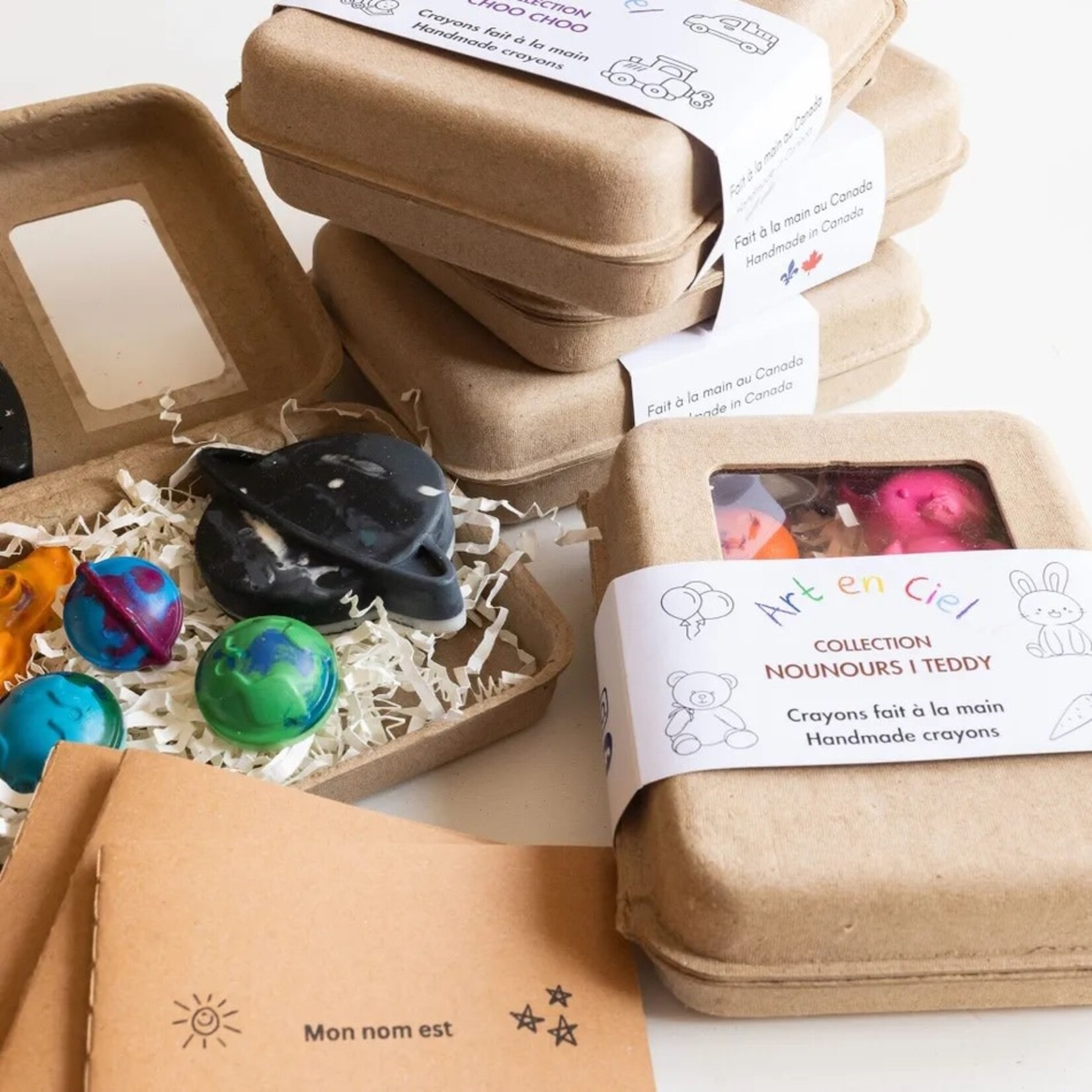 ART-EN-CIEL - Box of handmade crayons 'Christmas'