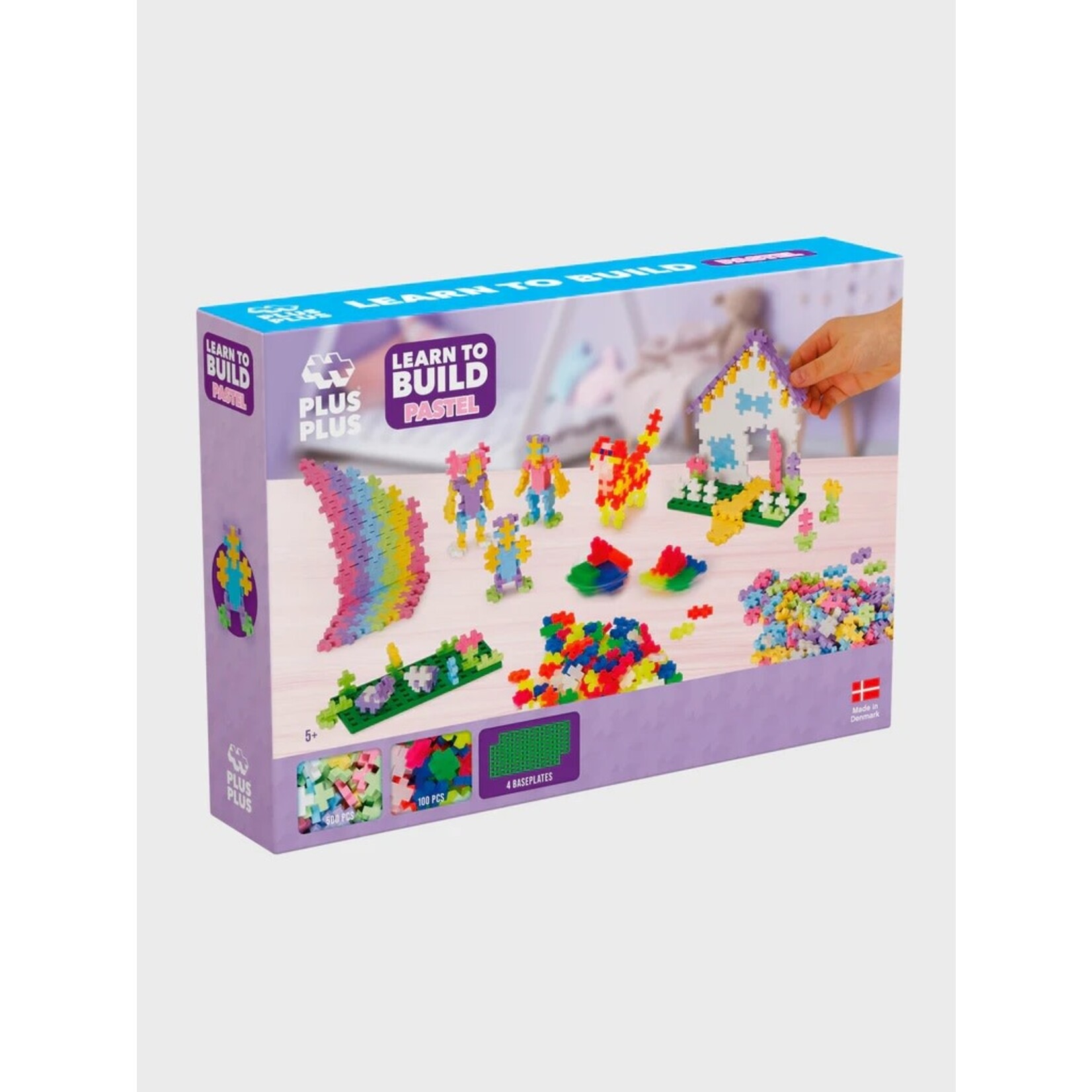 PlusPlus PLUSPLUS - 'Learn to Build' Set - Pastel - 600 pieces