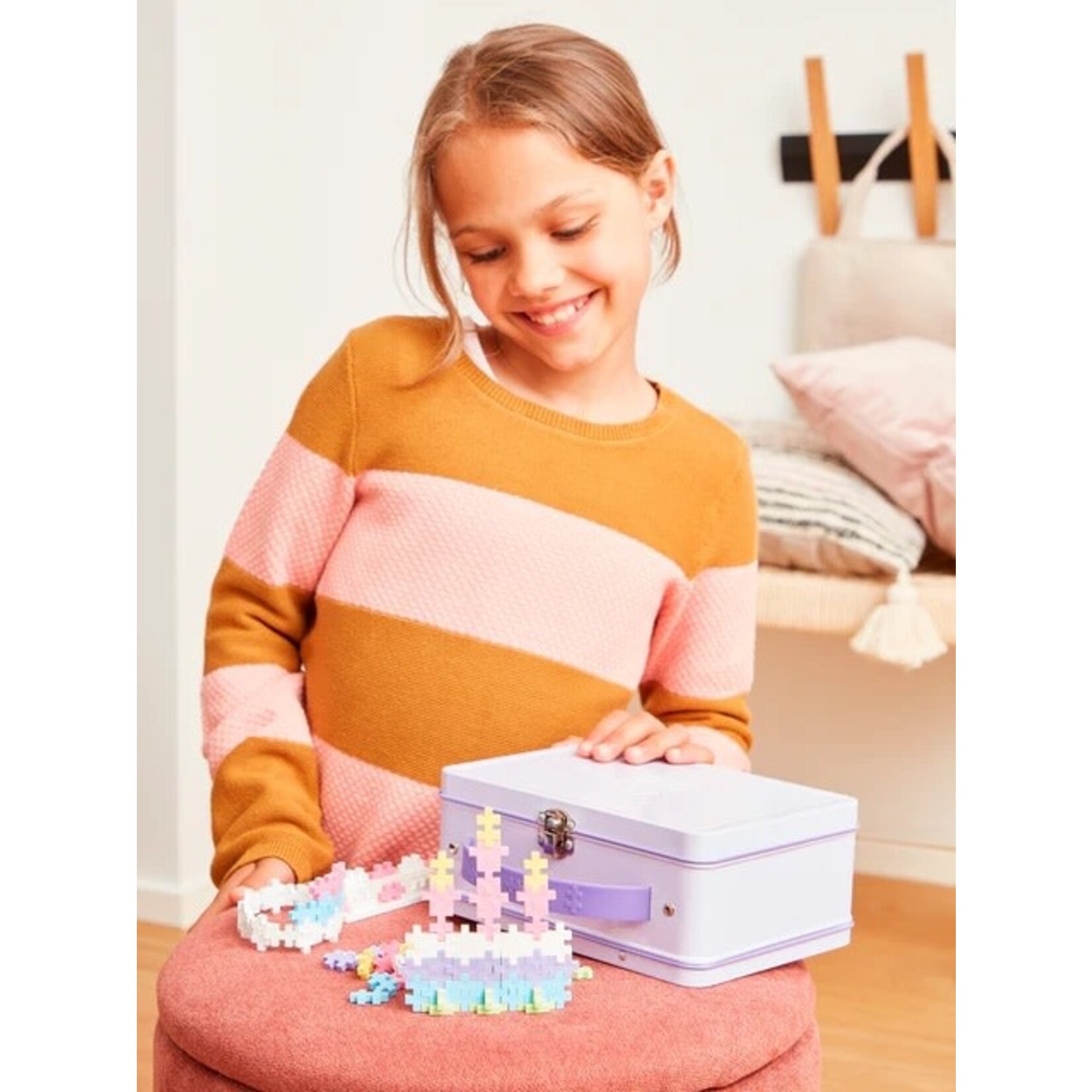 PlusPlus PLUSPLUS - 600 pièces dans valisette de métal mauve