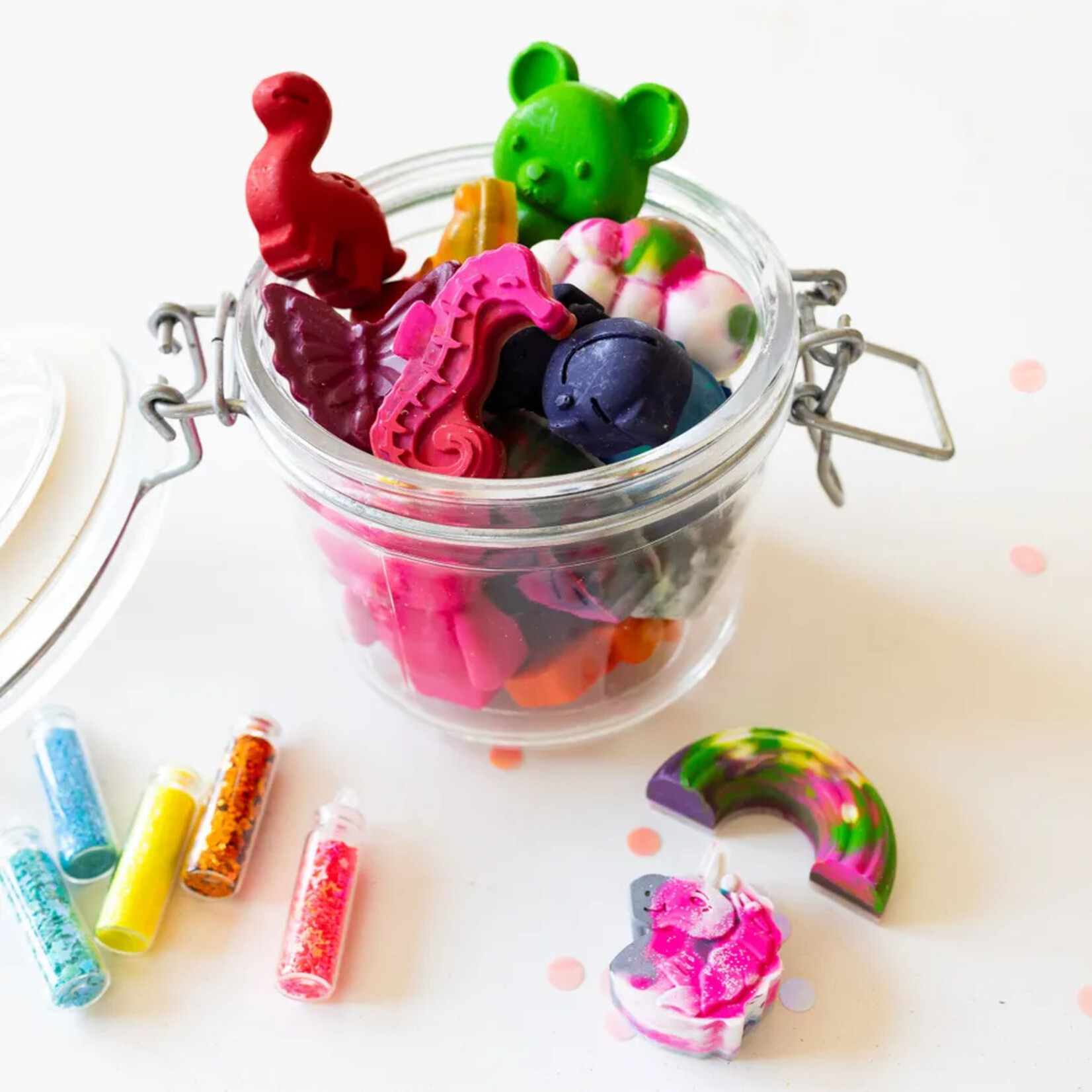 ART-EN-CIEL - Boîte de crayons de cire faits à la main 'Fantaisie'