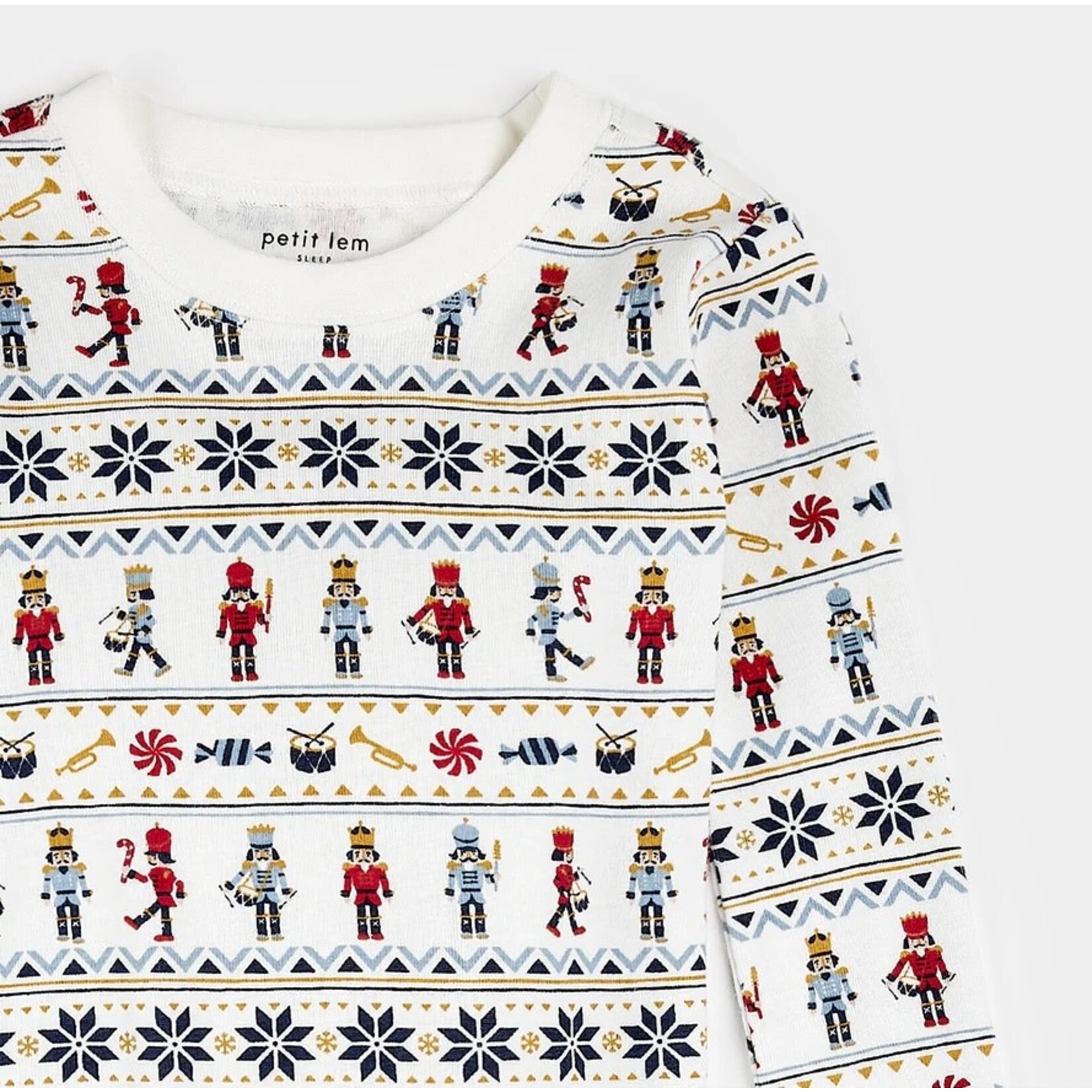 Petit Lem PETIT LEM - Nutcracker Fair Isle Print pyjama set
