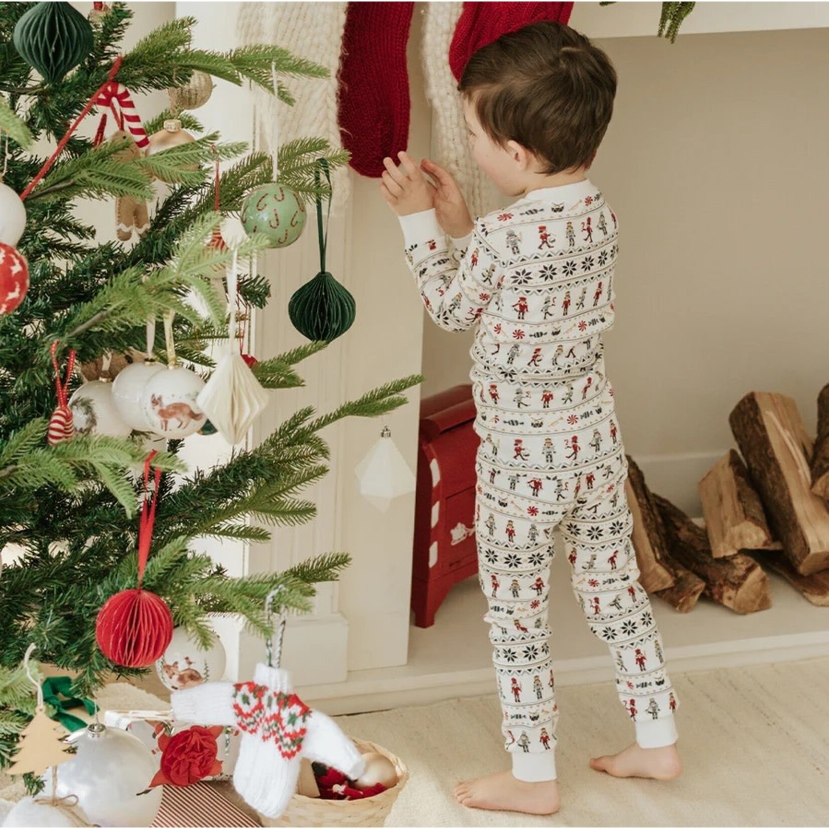Petit Lem PETIT LEM - Nutcracker Fair Isle Print pyjama set