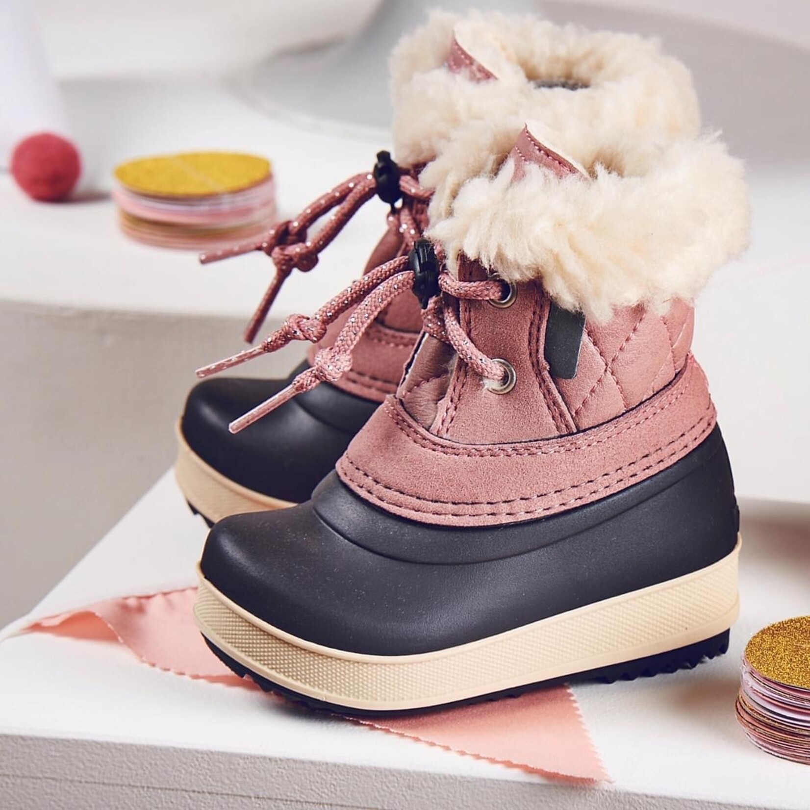 Olang OLANG - Winter boots 'Ape Rosa/Nero'
