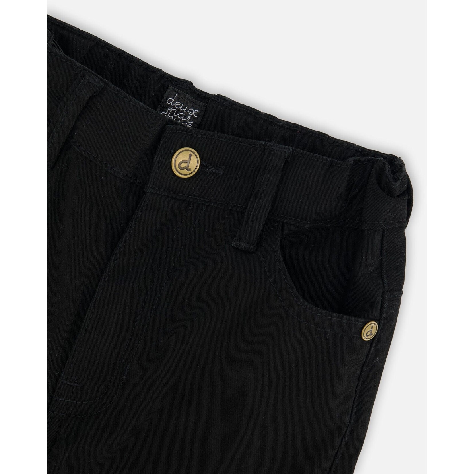 Deux par Deux DEUX PAR DEUX - Pantalon en sergé extensible noir