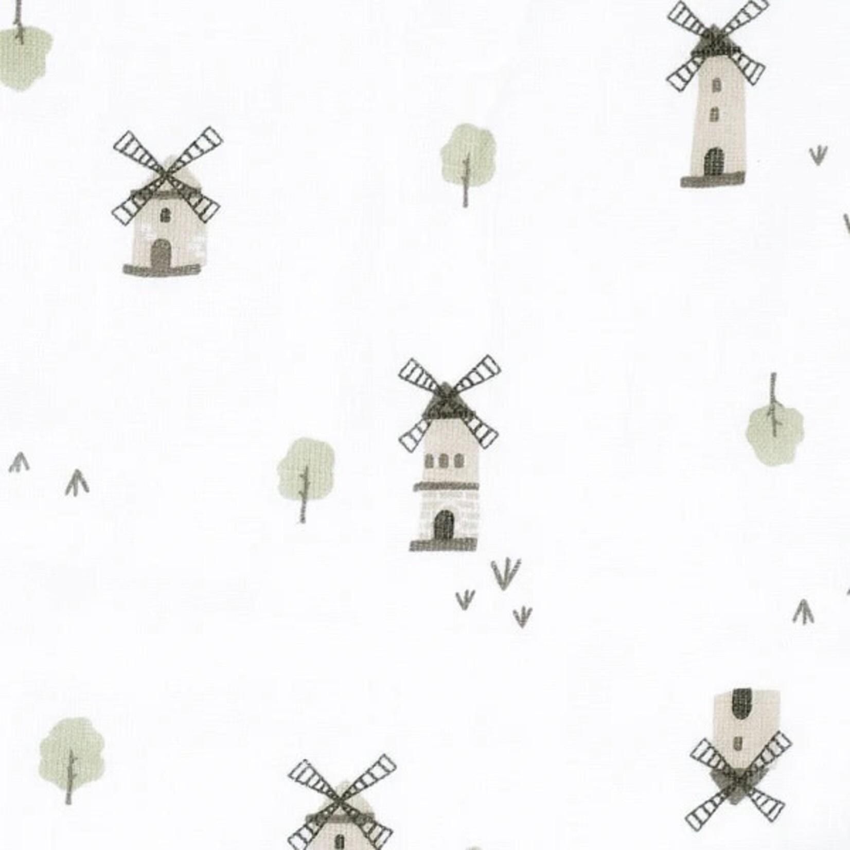Perlimpinpin PERLIMPINPIN - cotton muslin blanket 'Windmills'