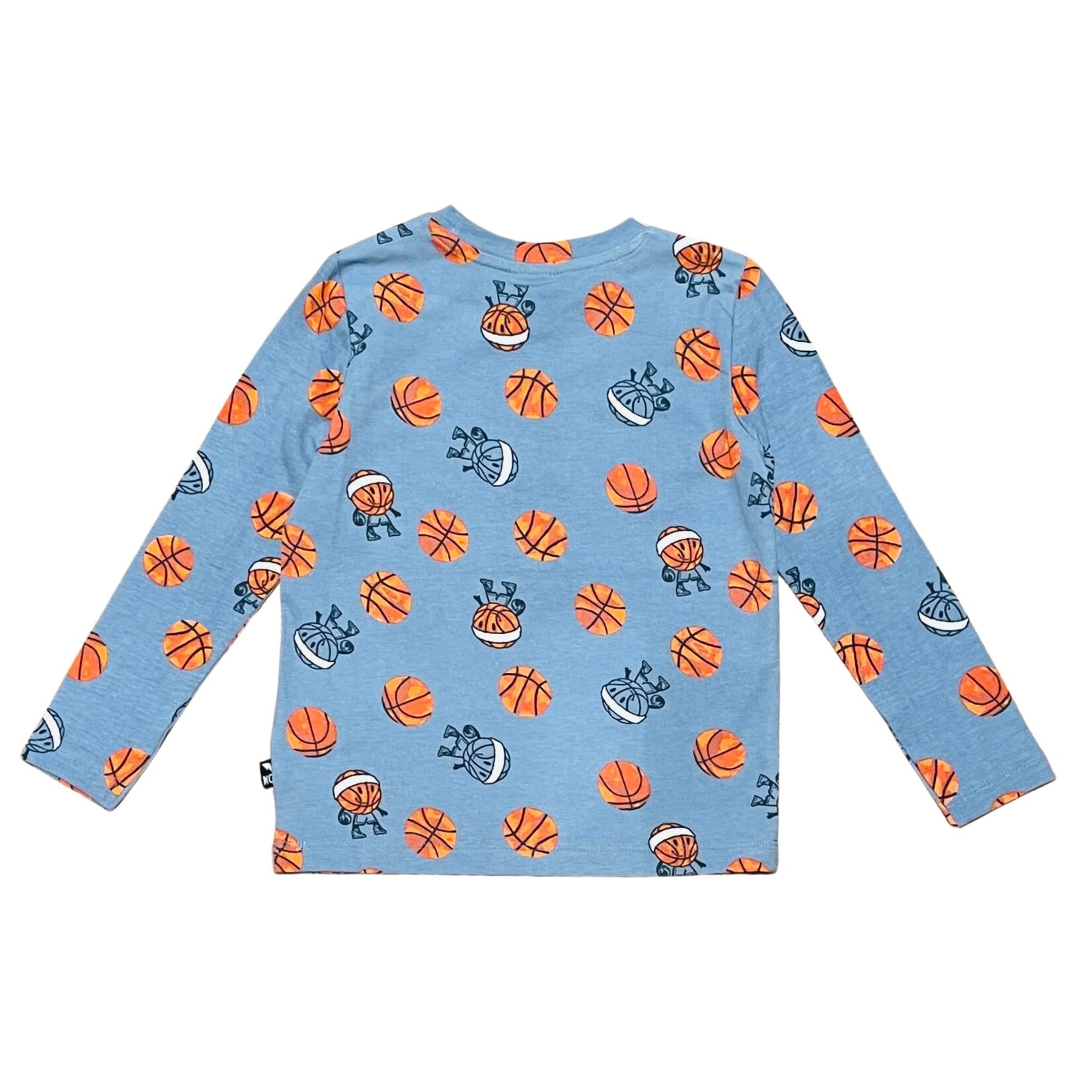 Northcoast  NORTHCOAST - Blue Longsleeve T-Shirt with Basketball Print