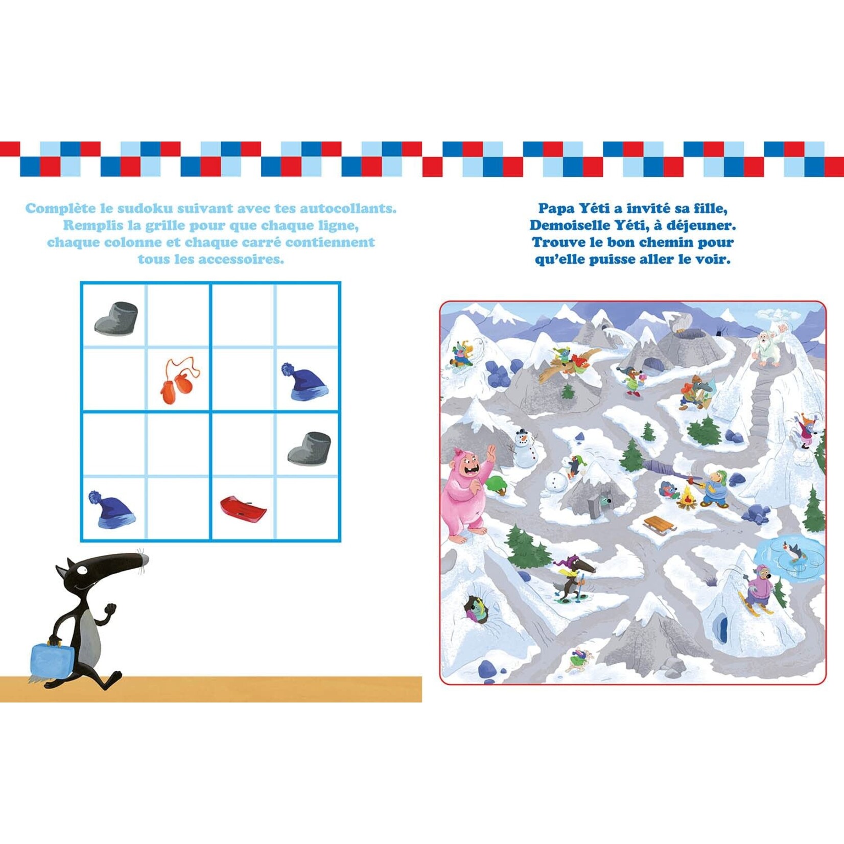 AUZOU (Éditions) AUZOU - Christmas activity book - 'Loup, Vive Noël !' (In French)