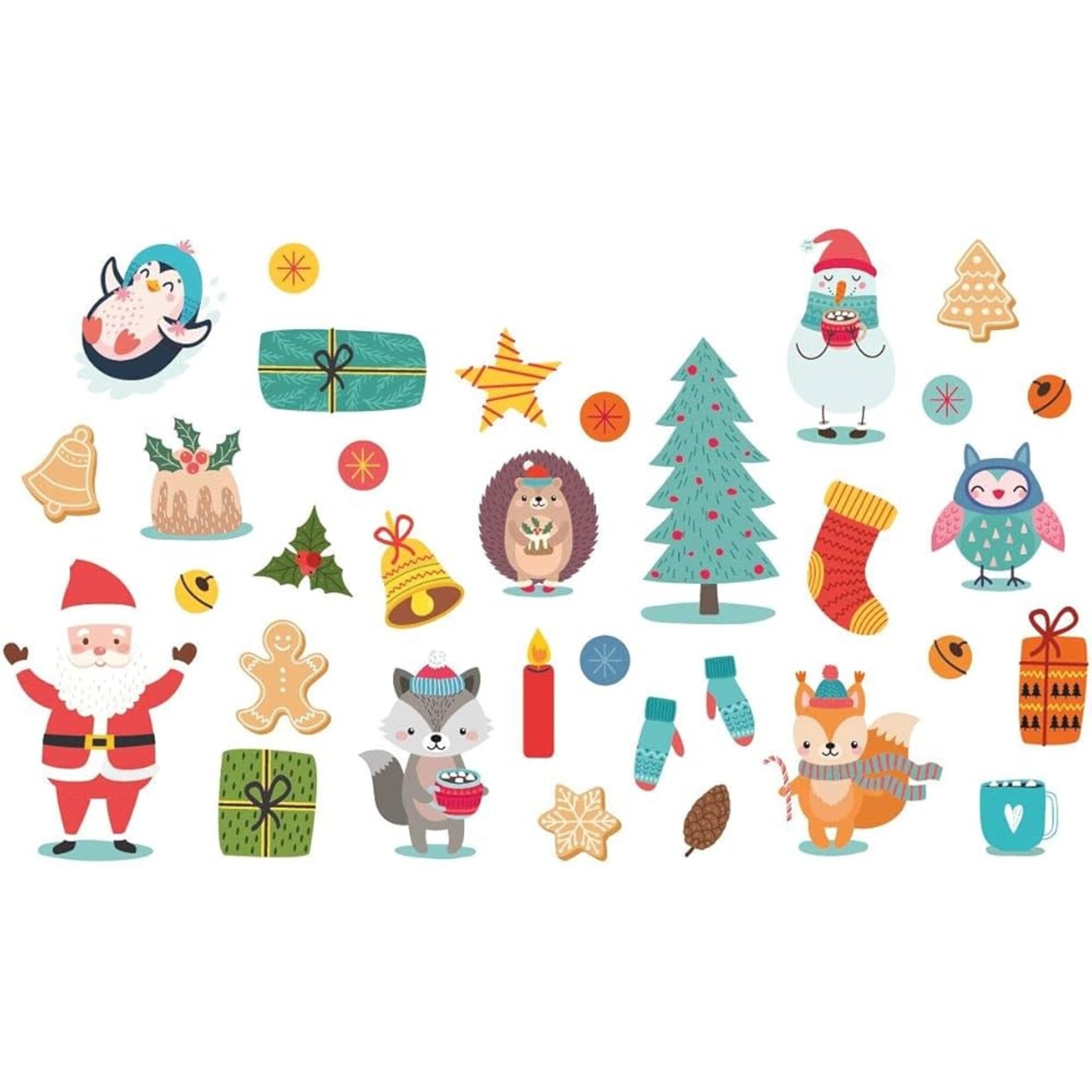 Hemma (Éditions) HEMMA - Christmas-themed colouring and sticker suitcase-shaped book