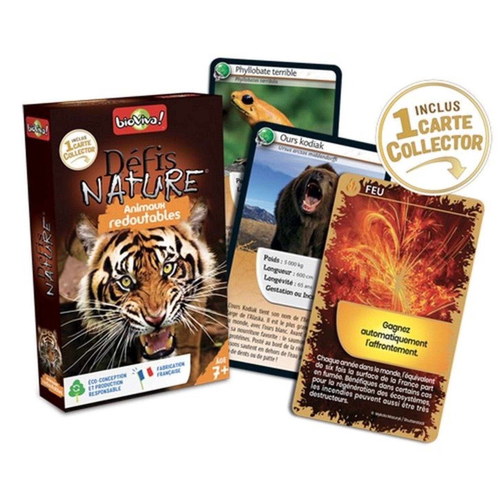 Djeco DJECO - Jeu de cartes 'Défi-Nature - Animaux redoutables'