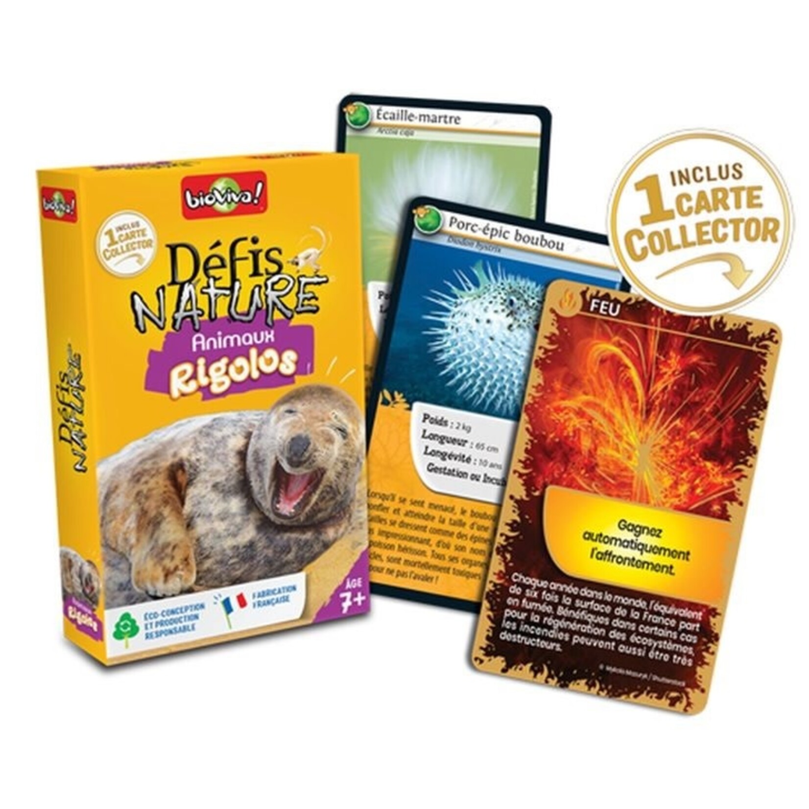 Djeco DJECO - Card game 'Défi-Nature - Animaux rigolos' - In French