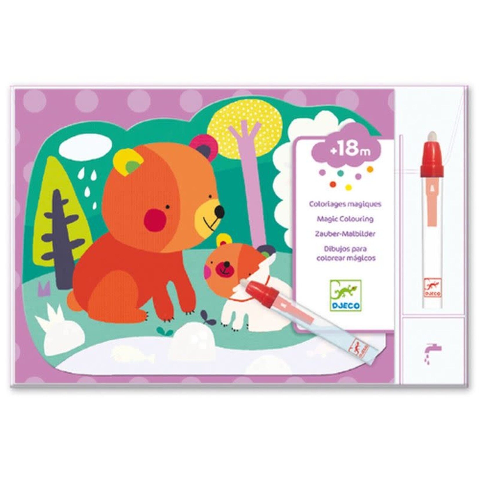 Djeco DJECO - Magic Water Colouring / Hidden in the woods