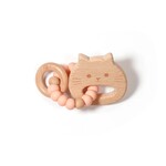 Bulle BULLE - Jouet-hochet de dentition mini 'Chaton-Pêche'